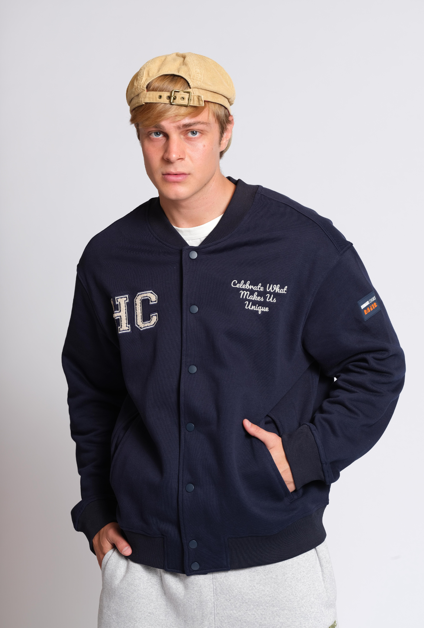 Midnight Blue Varsity Jacket