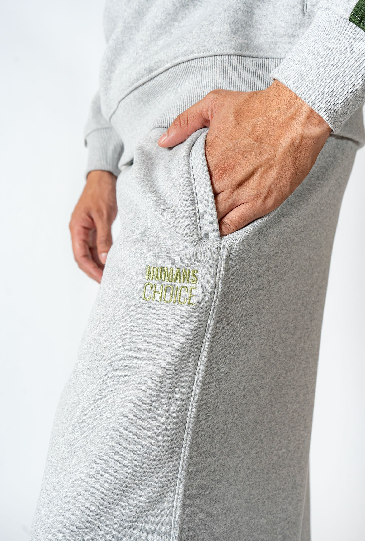 Ash Grey Wide Leg Jogger