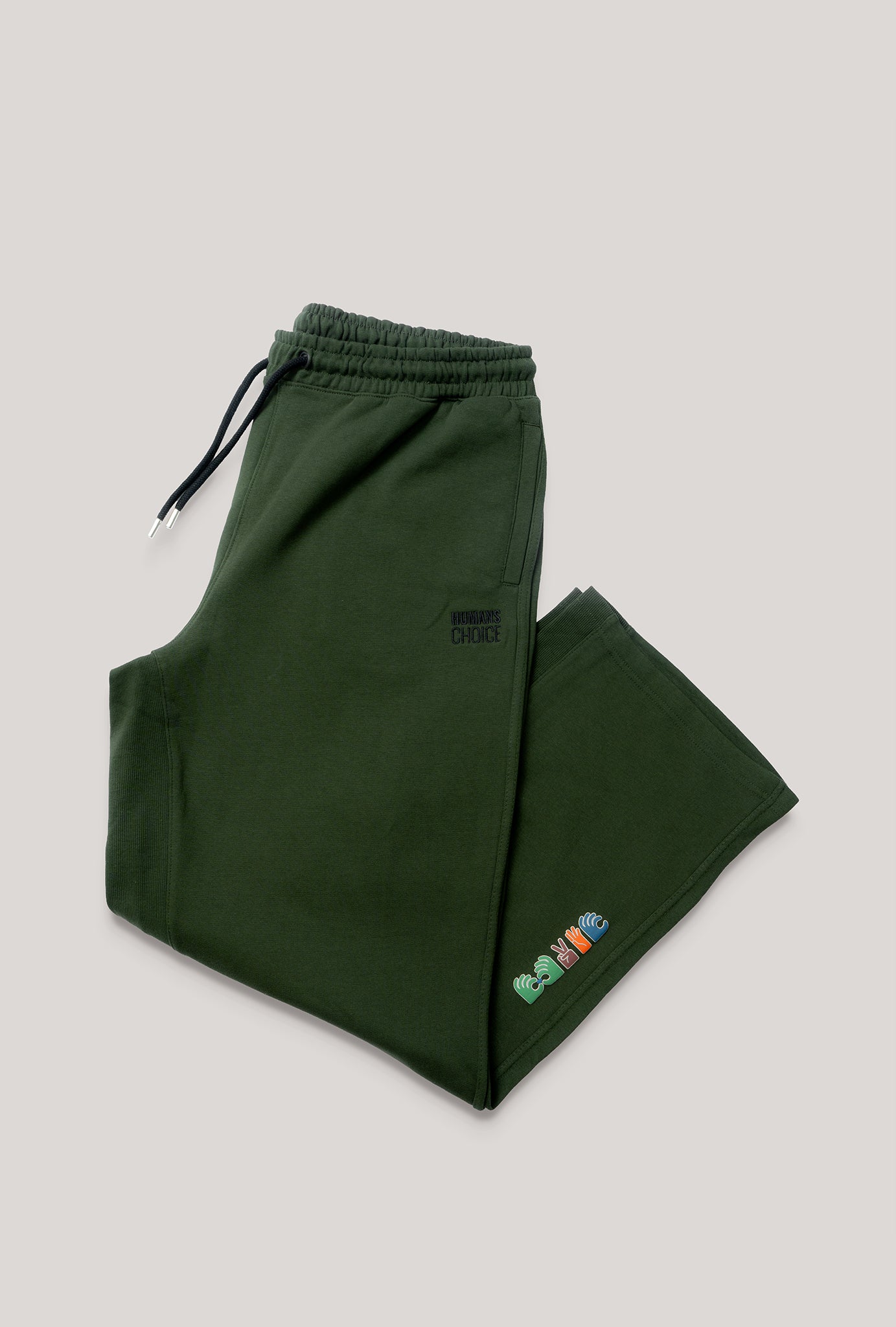 Bronze Green Wide Leg Jogger