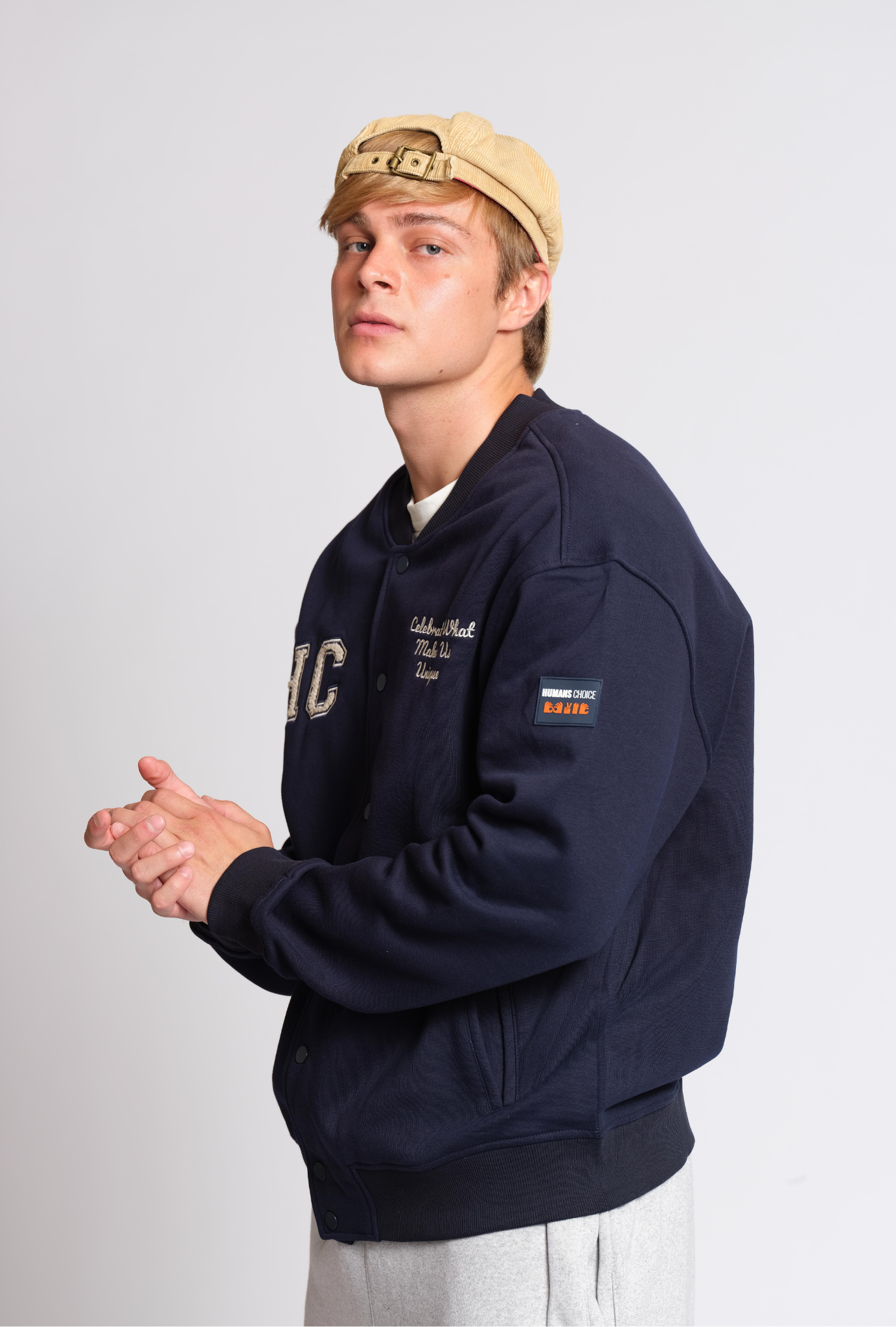 Midnight Blue Varsity Jacket