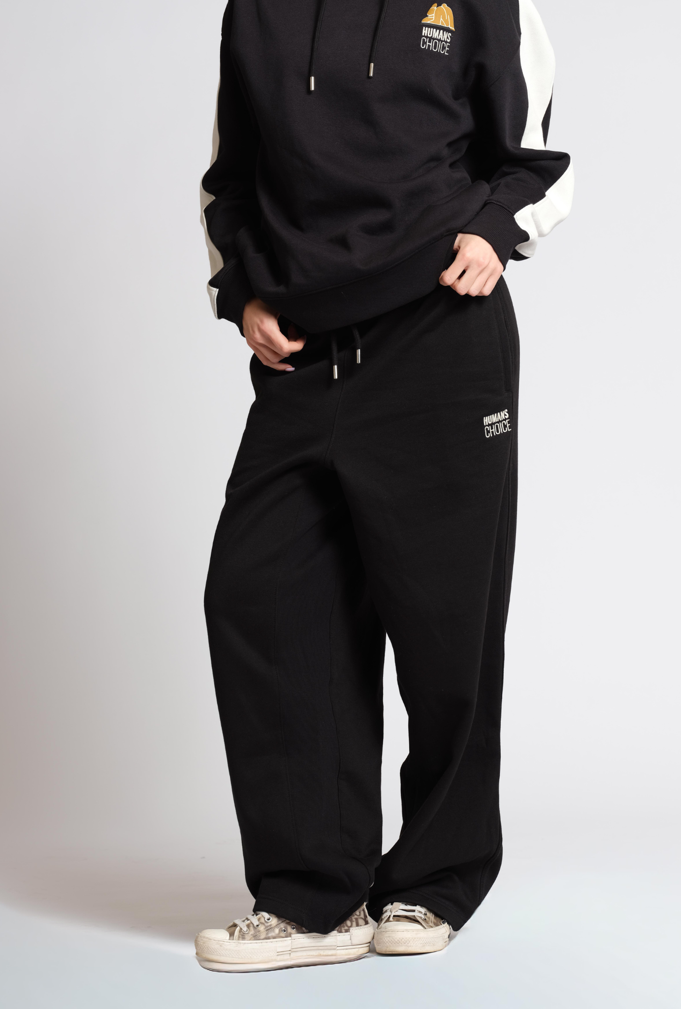 Black Onyx Wide Leg Jogger