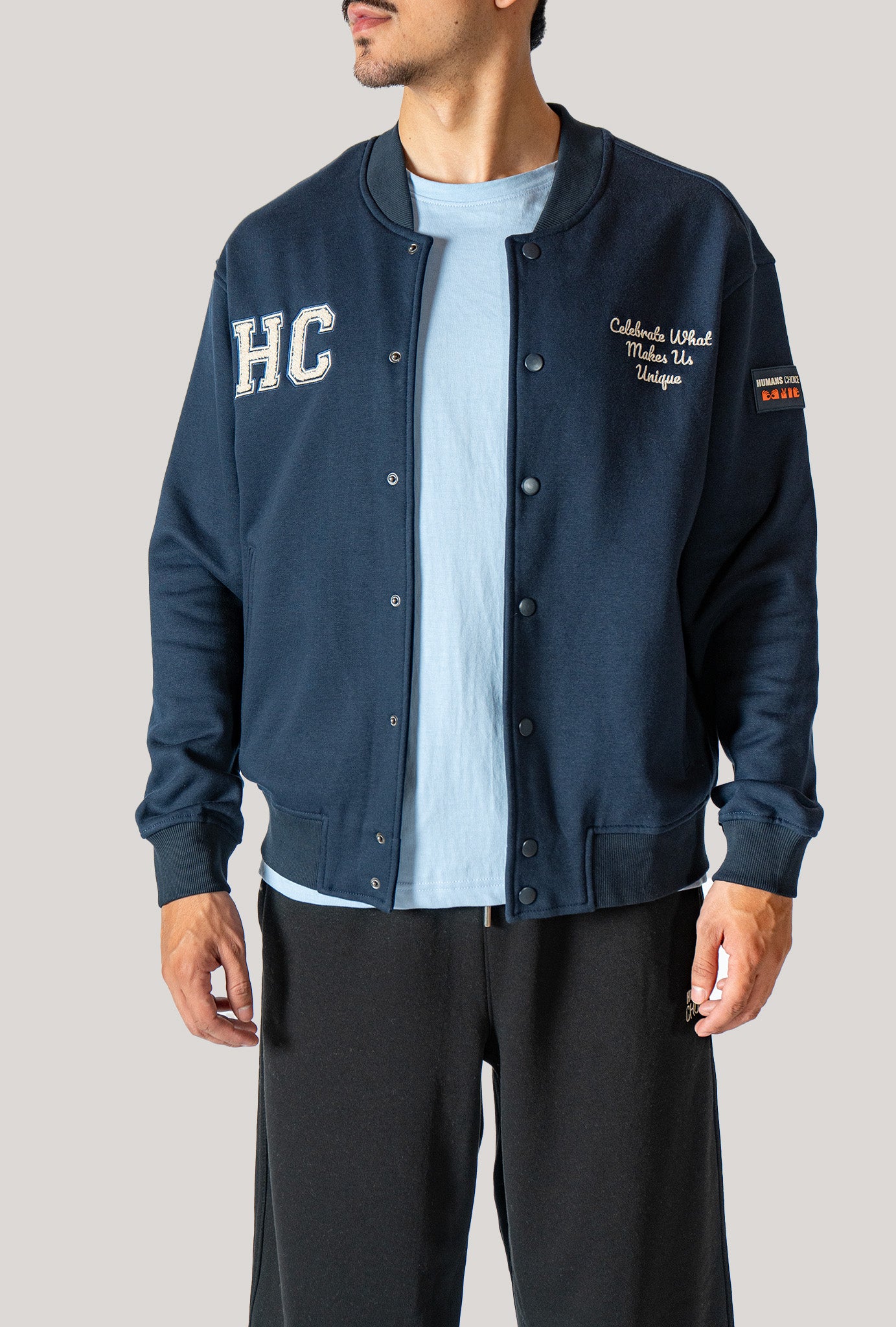 Midnight Blue Varsity Jacket