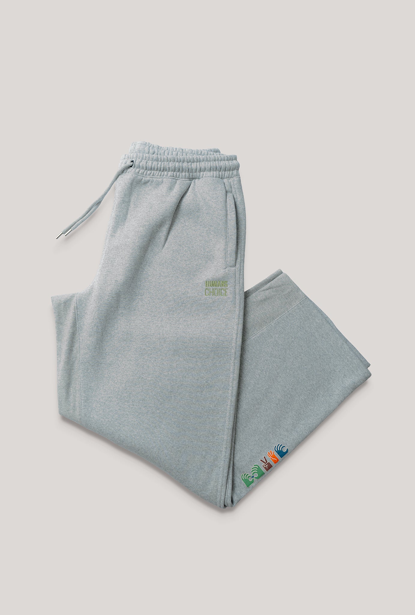 Ash Grey Wide Leg Jogger