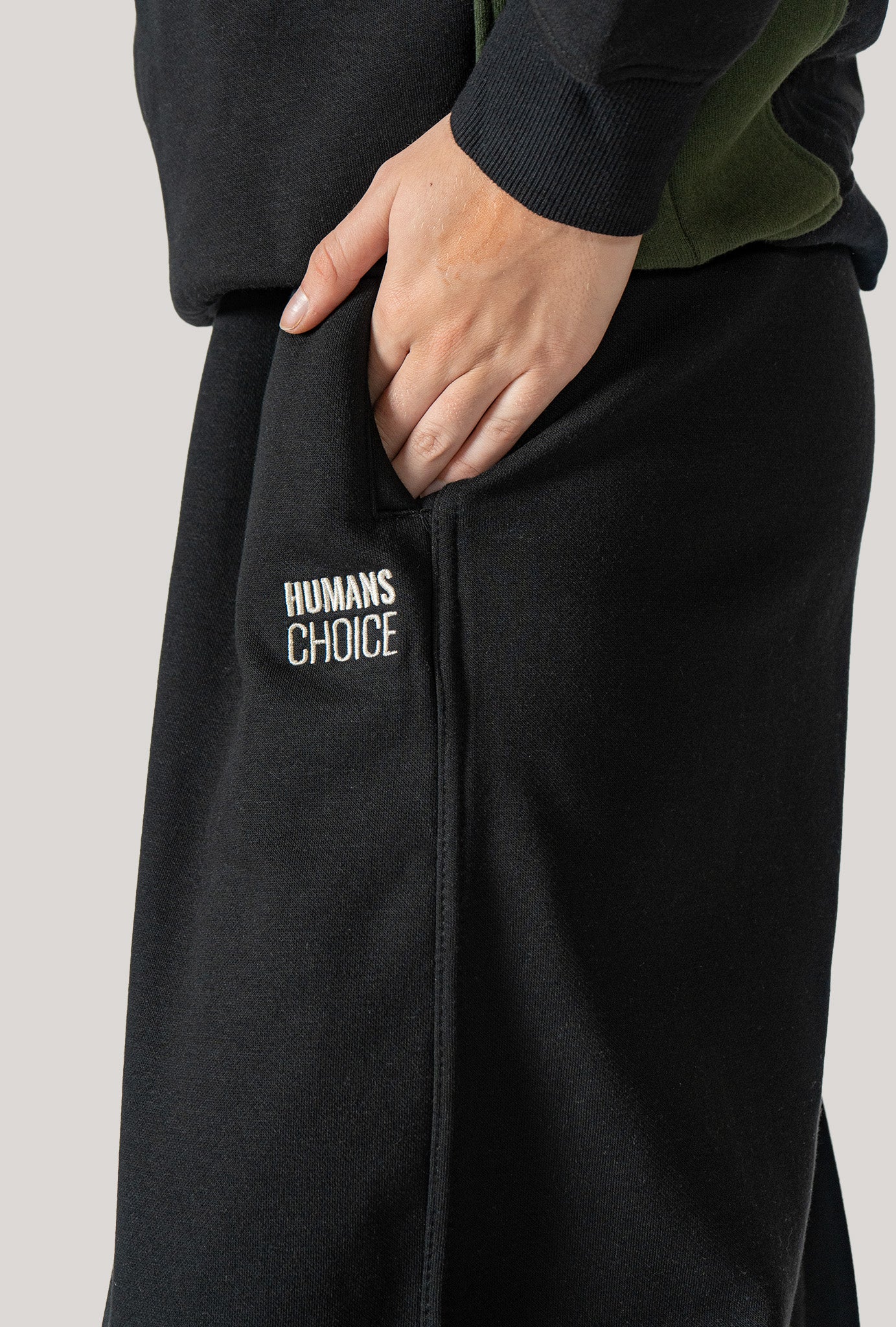 Black Onyx Wide Leg Jogger