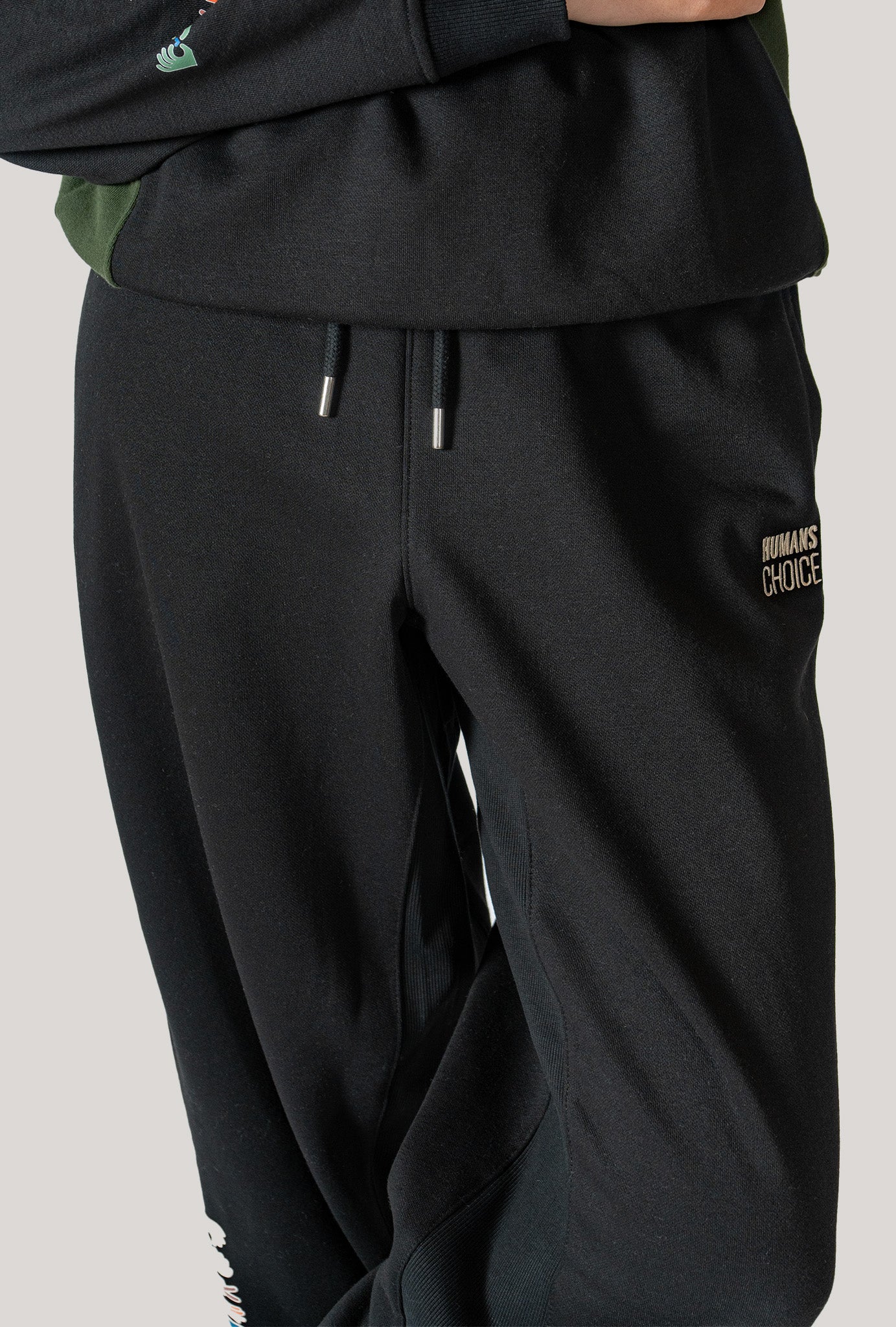 Black Onyx Wide Leg Jogger