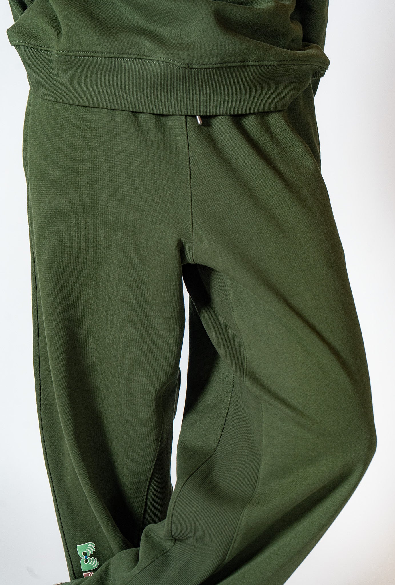 Bronze Green Wide Leg Jogger